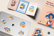 Mothers Day Stickers, an Emoji Icon by Vectors Market (Thumbnail 3 of 9)