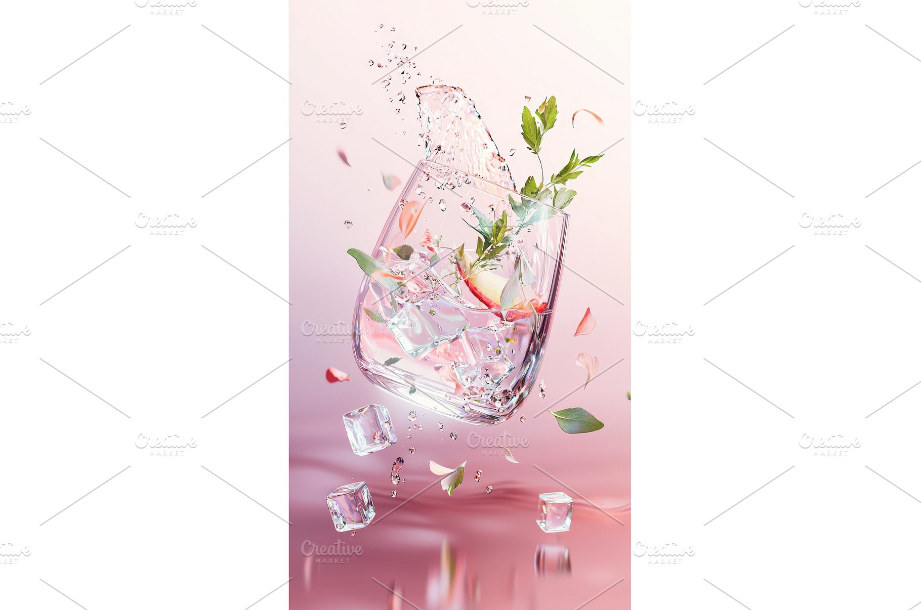 Elegant Botanical Mocktail in a, a Food & Drink Photo by Rodica Ciorba