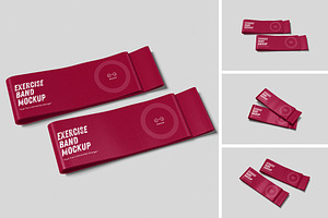 High-Quality Exercise Band Mockup