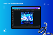 Game Night Flyer Canva Template, a Flyer Template by PeetalyStudioDesigns (Thumbnail 3 of 5)