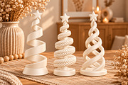 Modern Spiral Christmas Tree STL, a Scene 3D Model by Layerology (Thumbnail 1 of 4)
