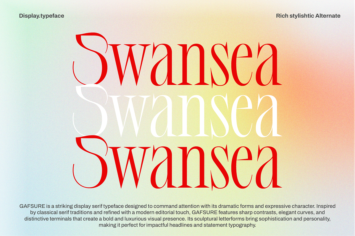 Gafsure | Modern Serif, a Serif Font by Jolicia Type (Photo 2 of 15)