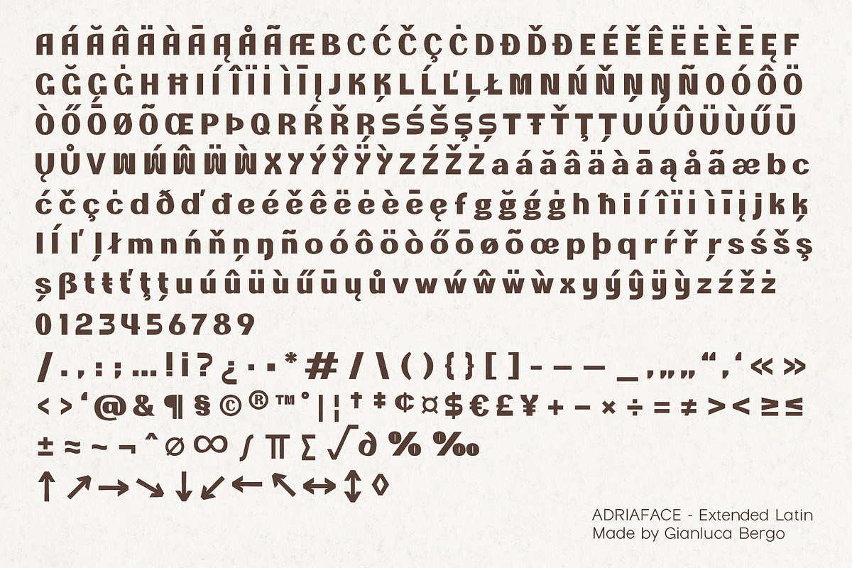 Adriaface - Italian riviera font, a Font by Gianluca_Bergo (Photo 2 of 7)