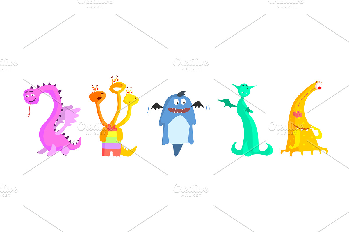 Freaky Monster Character with Funny, an Animal Illustration by TopVectors