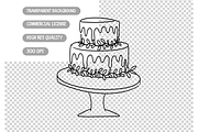 Whimsical Wedding Icons Clipart, an Illustration by TatiMockup (Thumbnail 6 of 6)
