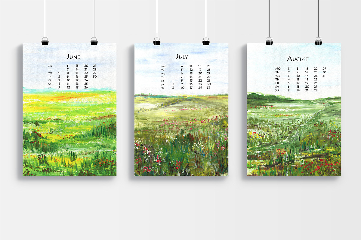 Summer Landscapes, an Illustration by Ann Bright (Photo 2 of 8)