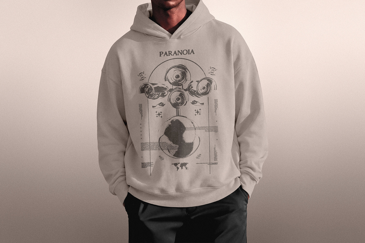 Oversized Men's Hoodie Mockup, a Hoody Mockup by Design Squad (Photo 2 of 4)