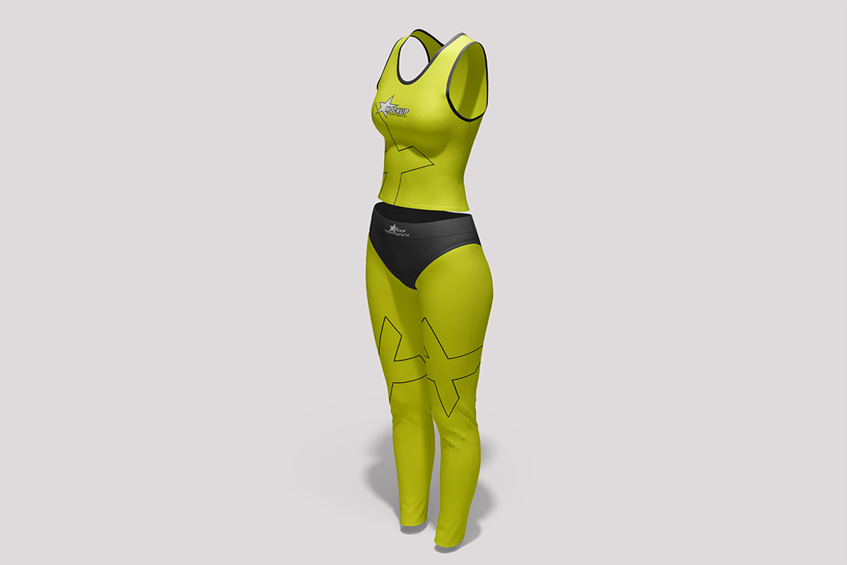 Yoga Bra leggings Set, a Shirt Mockup by groens (Photo 3 of 4)