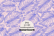 Jungle Leaves digital pattern  Jpeg, a Pattern Graphic by NatArt (Thumbnail 1 of 3)