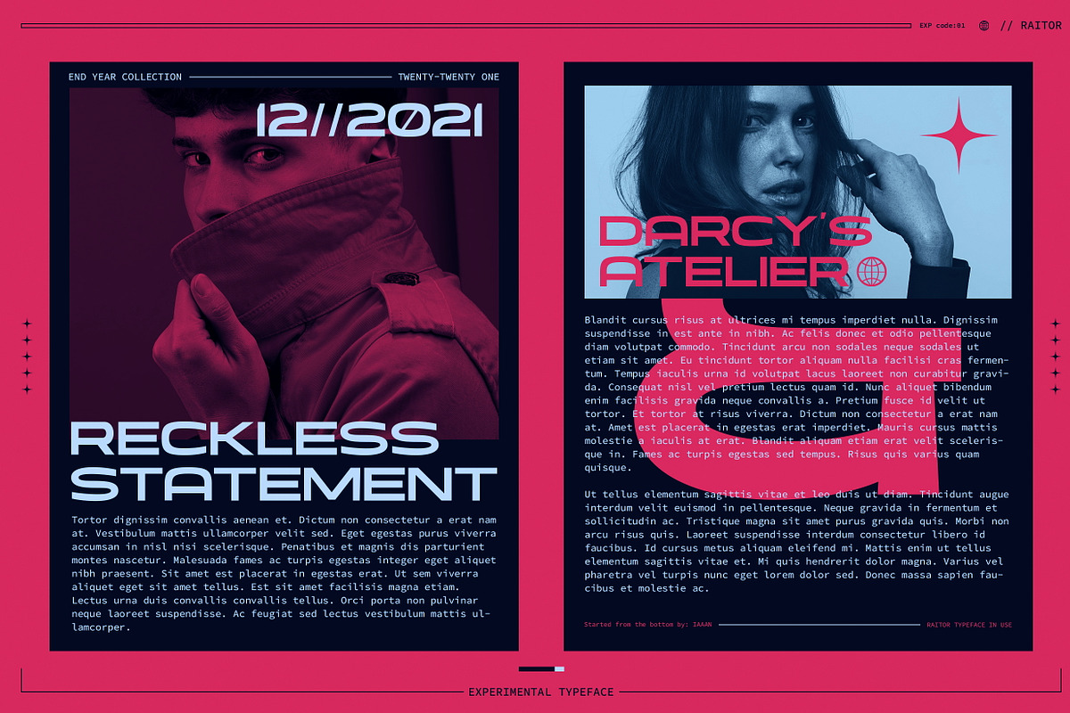 Raitor - Futuristic Display Fonts, a Sans Serif Font by Ian Irwanwismoyo (Photo 5 of 14)