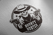 Skull Cowboy Retro Badge, a Branding & Logo Template by Agor2012 shop (Thumbnail 4 of 7)