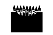 School crayons box silhouette, a Graphic by Designer_Momina (Thumbnail 9 of 10)