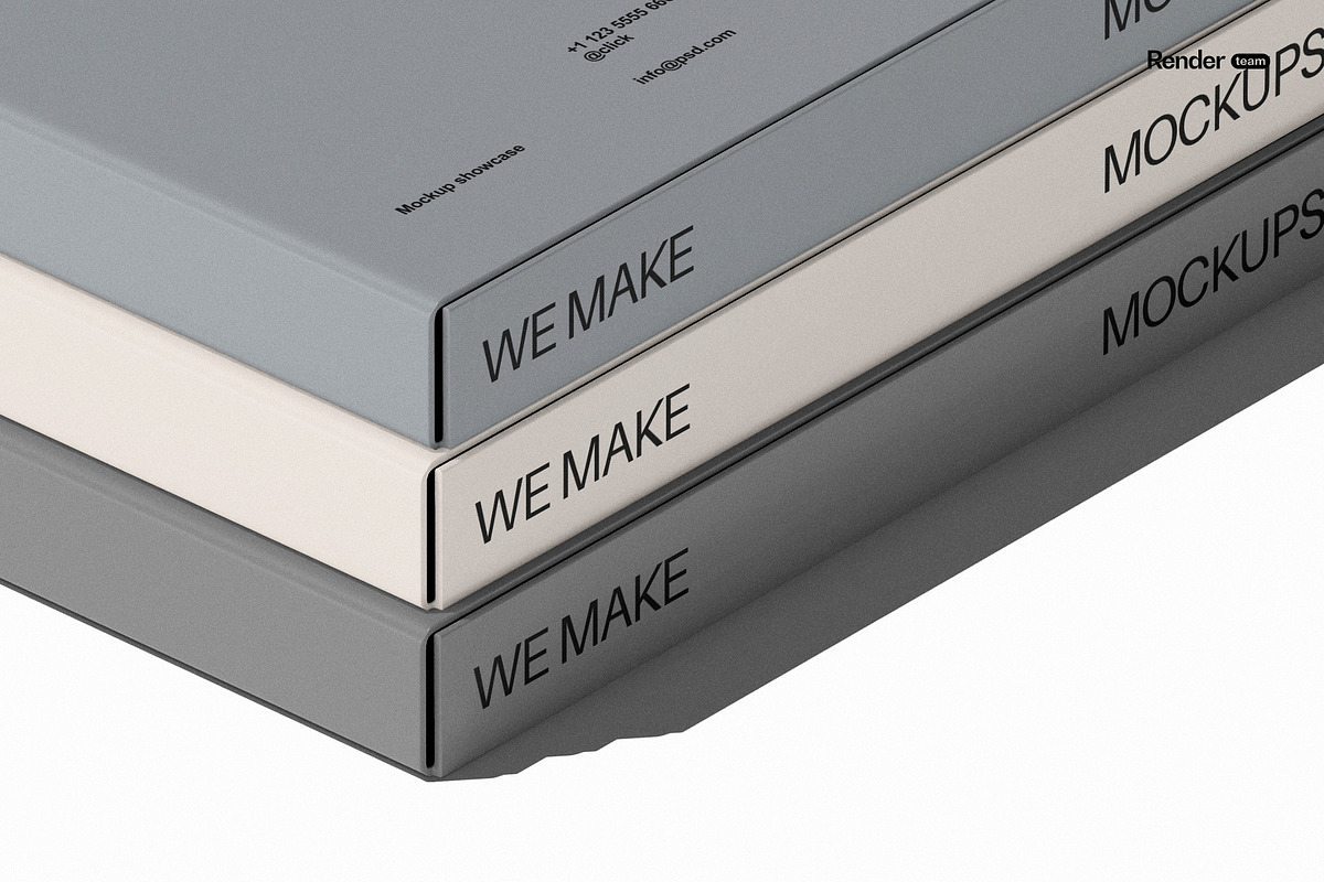 Binder Mockup Set, a Product Mockup by Renderteam (Photo 12 of 16)
