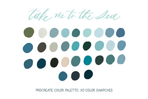 Sea Procreate Color Palette