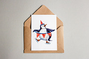 Christmas Friends - Watercolor Set, an Animal Illustration by Mashamashastu (Thumbnail 8 of 11)