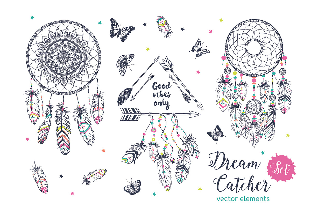 Dream Catcher Set, an Object Graphic by Angelina De Sol (Photo 1 of 5)