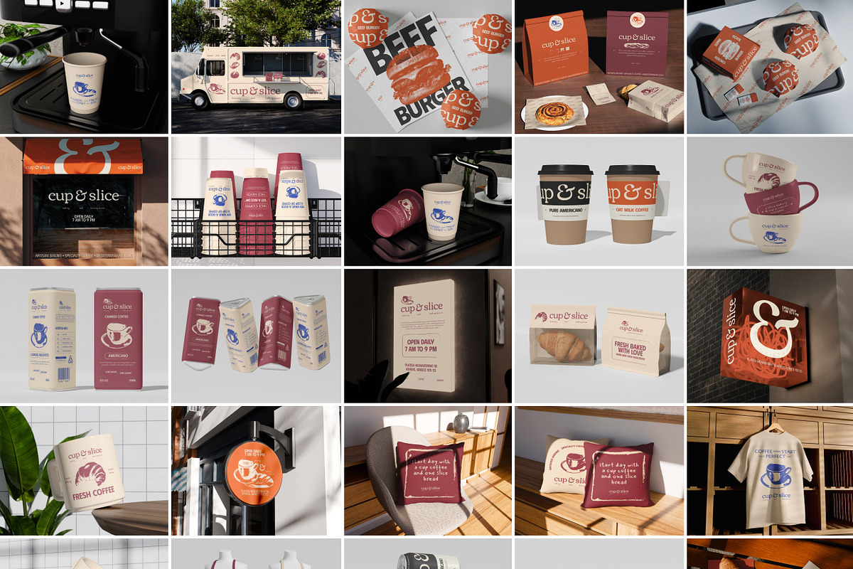 Coffee Shop & Bakery Mockups, a Mockup by Vitora Mockup (Photo 2 of 20)