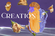 Vibe - purple psychedelic collage, an Object Illustration by Olga Koelsch (Thumbnail 5 of 13)