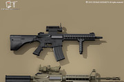 M4 rifle, an Object 3D Model by Tartino 3D models (Thumbnail 1 of 10)