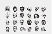 Retro Horror Illustration Bundle, an Illustration by FM Era Studio (Thumbnail 2 of 2)