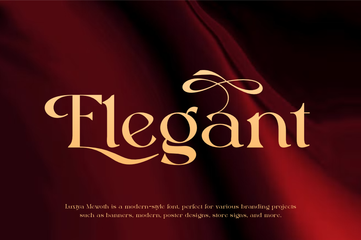 Luxtya Mewoth - Elegant Luxury Font, a Serif Font by Iqsiart Studio (Photo 2 of 17)
