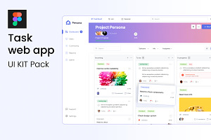 Task manager app design pack UI KIT