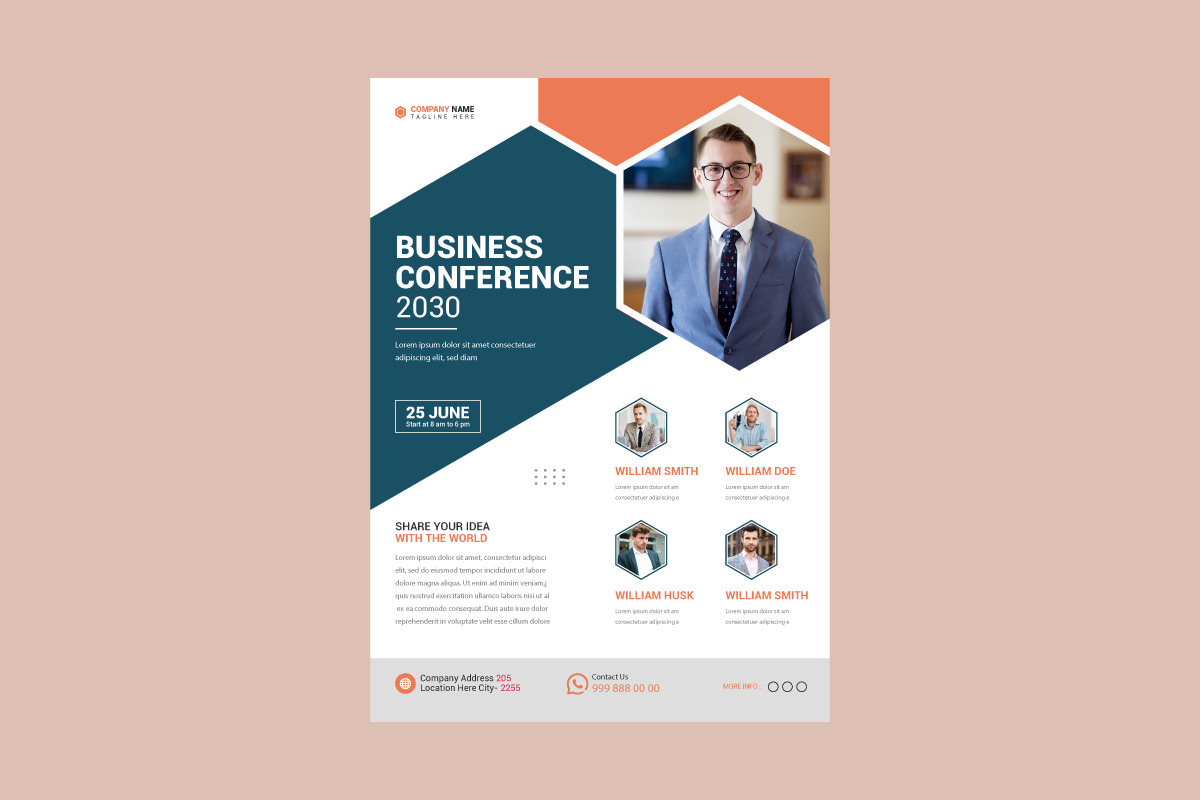 Conference Flyer, a Flyer Template by Limino™ Studio (Photo 3 of 3)
