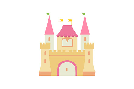 Cute Fairytale Medieval Castle, an Object Illustration by TopVectors