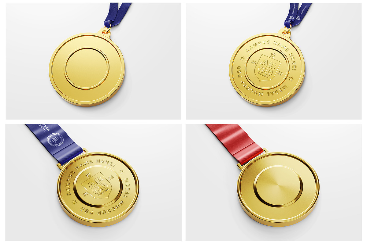 Round Medal Mockup Set - 10 PSD, a Mockup by Remnand Studio (Photo 9 of 12)