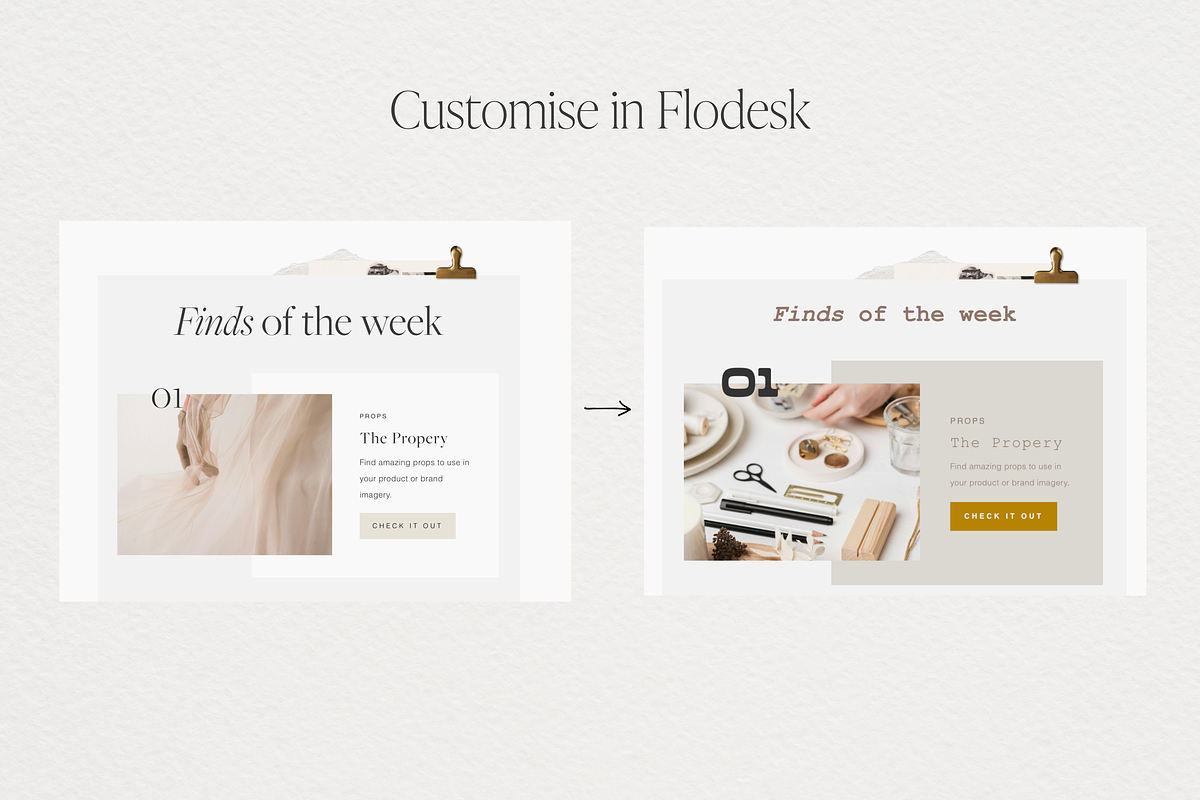 Flodesk Collage Email News Template preview 5