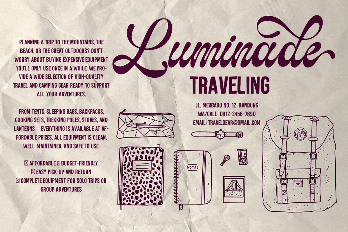 Gilosta Surfing | With Sans, a Script Font by Natural Ink Studio (Photo 7 of 9)