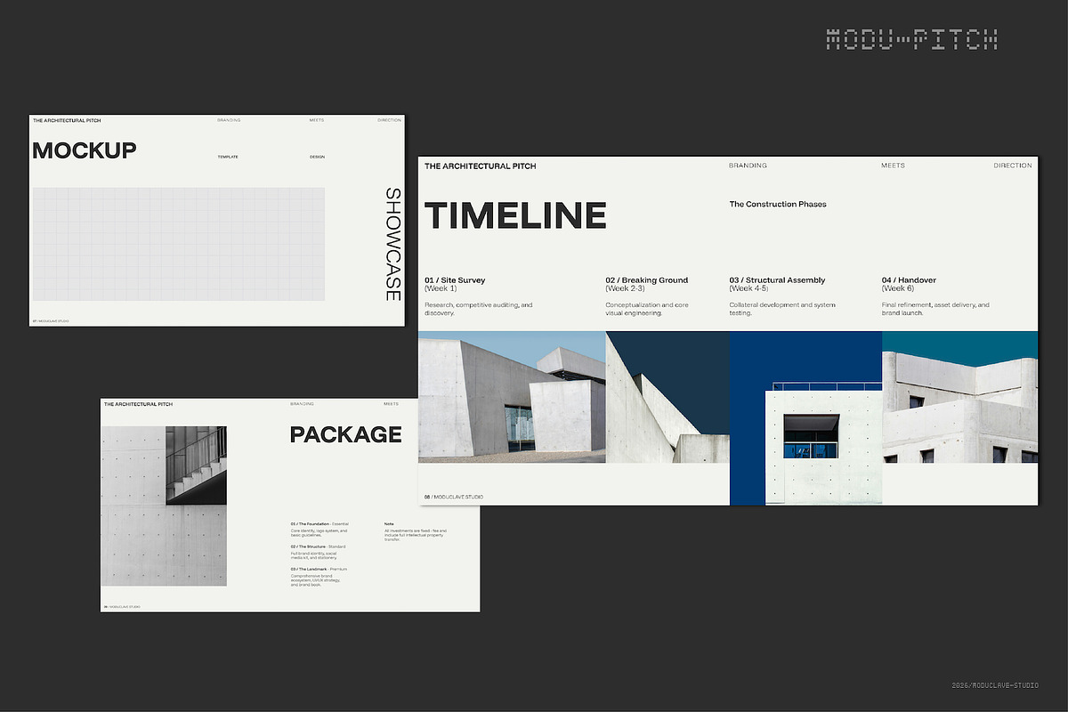 PITCH DECK Architectural Brand, a Presentation Template by Moduclave Studio (Photo 4 of 5)