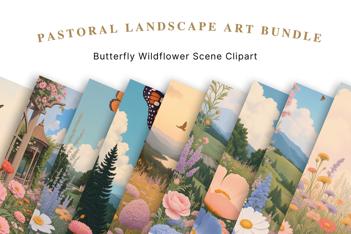 Countryside Landscape Backgrounds, a Background Graphic by Jakayla Digital Co (Photo 5 of 9)