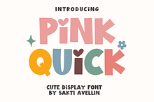 Pink Quick - Cute Display Font