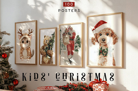 100 Nursery Prints for Winter, an Object Graphic by Purple