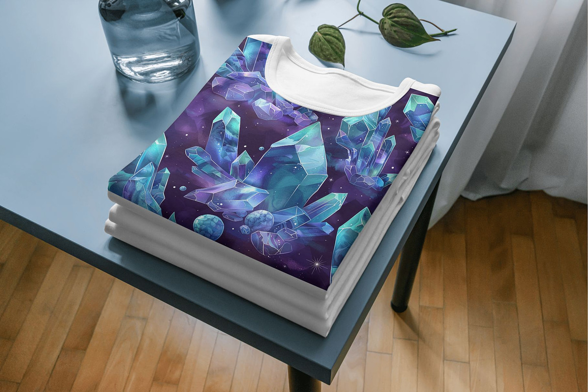 12 Nova's Crystals Seamless Patterns, a Pattern Graphic by Inknfolly (Photo 5 of 7)