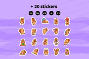Cute Kawaii Capybara Character, an Animal Illustration by Palau (Thumbnail 12 of 12)