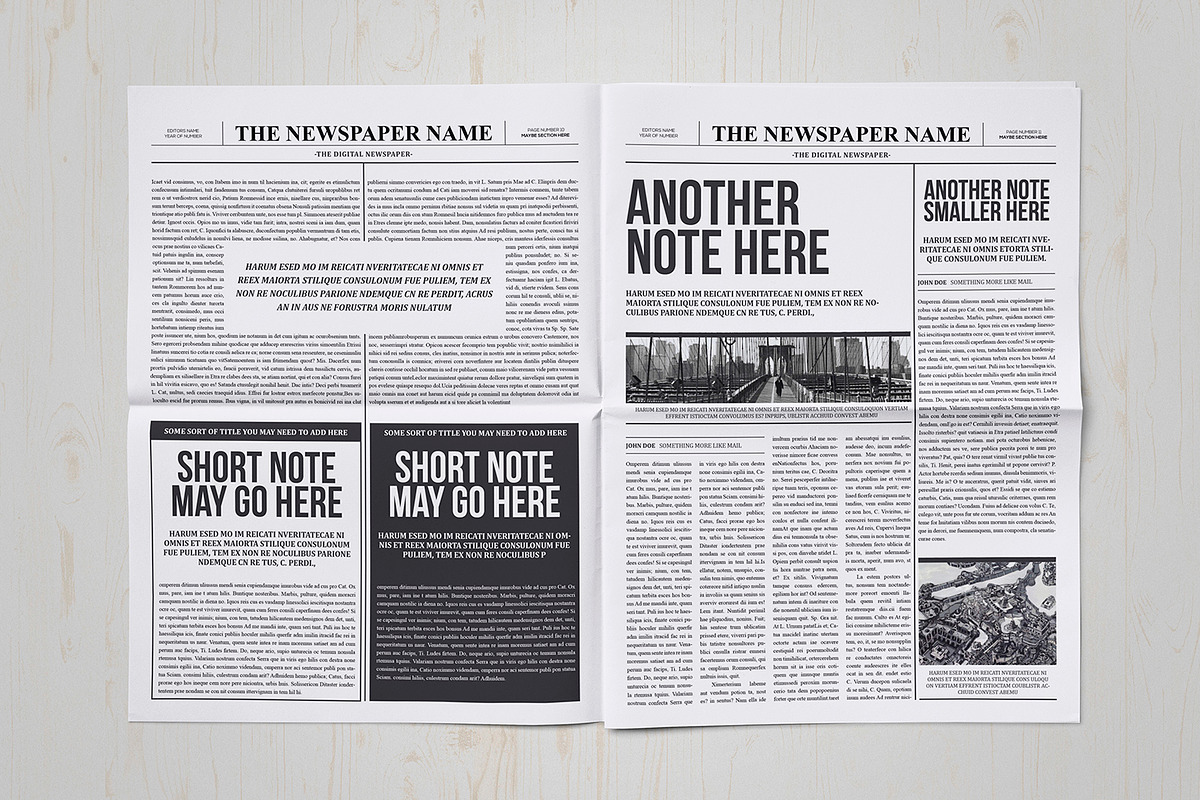 Classy Newspaper Indesign Template, a Magazine Template by Luuqas Design