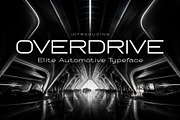 Overdrive - Elite Automotive Font, a Sans Serif Font by HipFonts (Thumbnail 1 of 9)