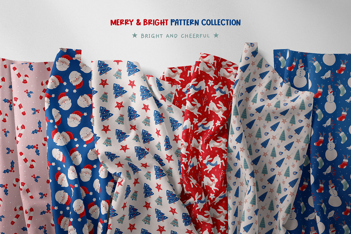 Merry & Bright Christmas Patterns, a Pattern Graphic by Tiger and Flower (Photo 7 of 9)