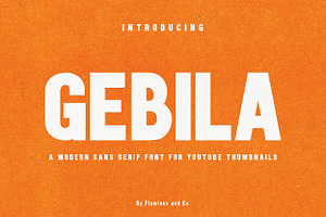 Gebila - Thumbnails Font, a Sans Serif Font by Flawless And Co