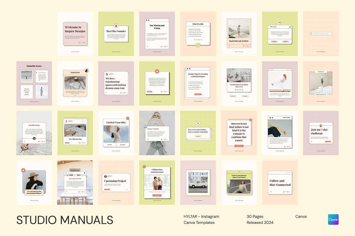 HYLTAR - Instagram Canva Templates, a Social Media Template by Studio Manuals (Photo 8 of 8)