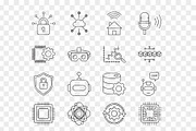 AI and Technology Outline Icon Set, an Outline Icon by Unique Design Team (Thumbnail 1 of 3)