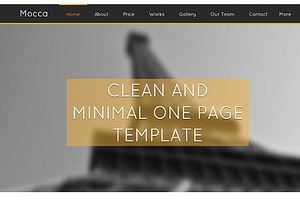 Mocca Onepage Clean Template