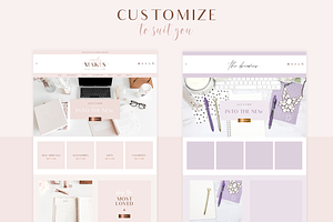 Shopify Theme Rose Gold Pink