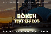 Bokeh Text Effect Photoshop Actions