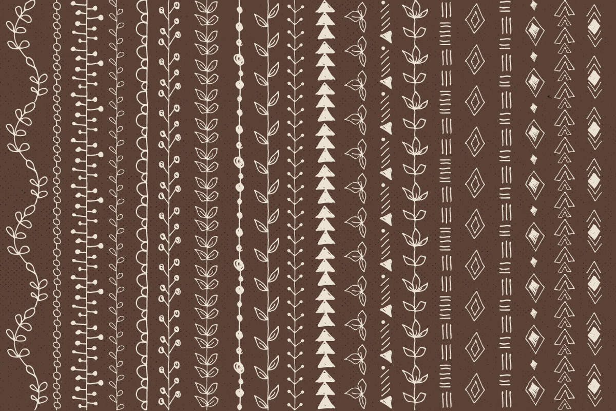 Vector Pattern Brushes Set preview 2
