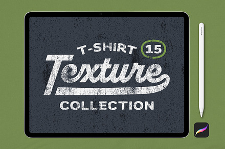 T-shirt Textures for Procreate, a Brush Add-On by cd-design.co