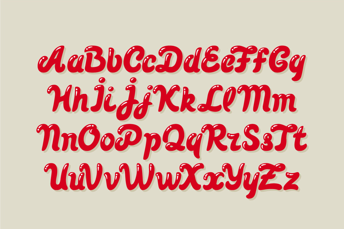 Pin up font and illustration preview 2