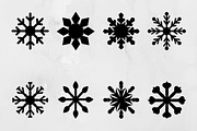 Snowflake Silhouette SVG, a Texture Illustration by newminddesign (Thumbnail 1 of 3)